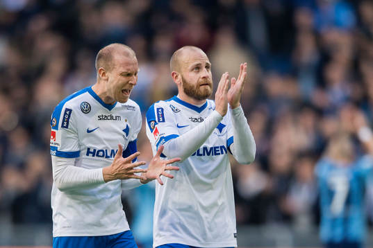 Norrköpings Andreas Johansson och Daniel Sjölund deppar