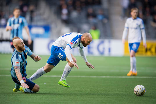 Djurgårdens Magnus Eriksson och Norrköpings Daniel