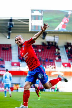 Helsingborgs Jesper Lange jublar