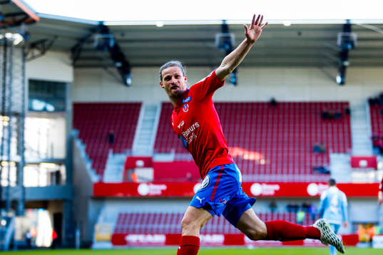 Helsingborgs Jesper Lange jublar