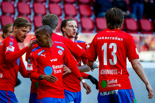 Helsingborgs Jesper Lange jublar