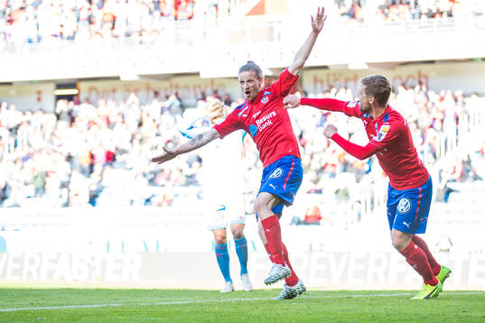 Helsingborgs Jesper Lange jublar