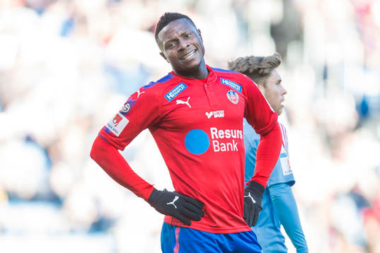 Helsingborgs Oke Akpoveta deppar
