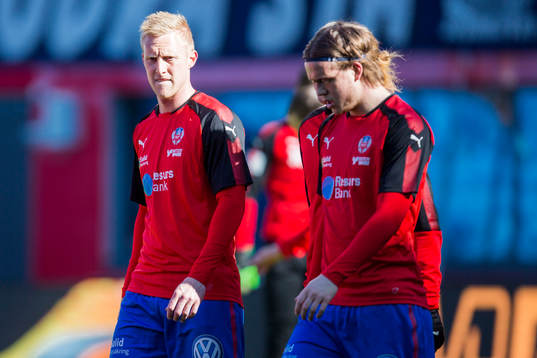 Helsingborgs Peter Larsson och Alexander Achinioti-Jönsson
