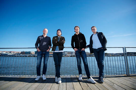 Peter och Erik Friberg samt August och Magnus Erlingmark