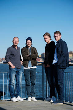 Peter och Erik Friberg samt August och Magnus Erlingmark