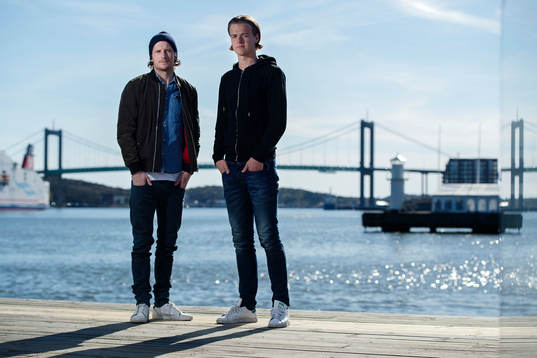 Häckens Erik Friberg och IFK Göteborgs August Erlingmark