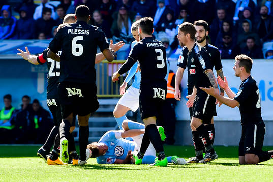 Örebros spelare irriterade