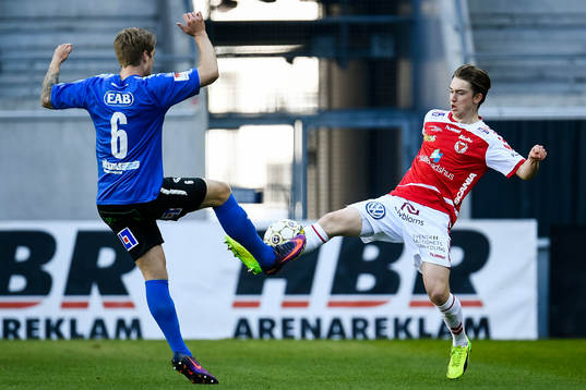 Halmstads Marcus Mathisen och Kalmars Carl Johansson