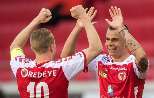 Kalmars Melker Hallberg jublar