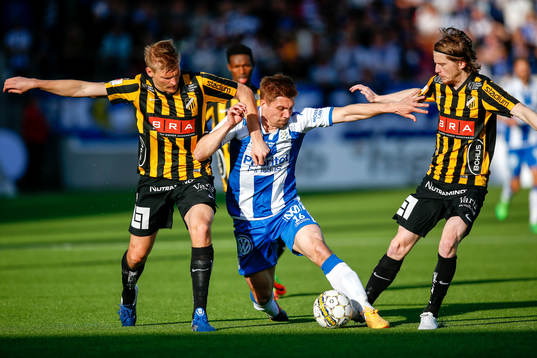 Häckens Juhani Ojala och Erik Friberg och IFK Göteborgs