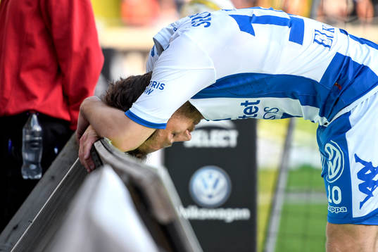 IFK Göteborgs Tobias Hysen deppar
