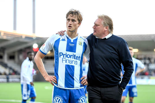 IFK Göteborgs Thomas Rogne och tränare Jörgen