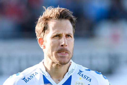 IFK Göteborgs Tobias Hysen vid lineup innan