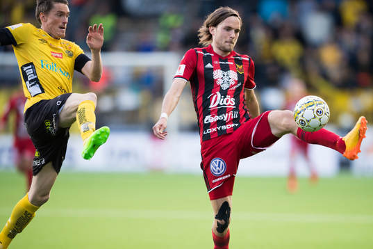 Östersunds Tom Pettersson och Elfsborgs Lasse Nilsson