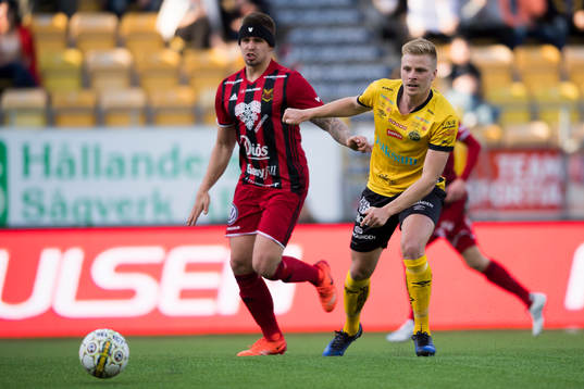 Elfsborgs Simon Olsson och Östersunds Douglas Bergqvist