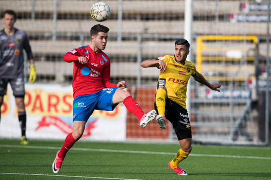 Elfsborgs Rami Kaib och Helsingborgs Edis Agelius