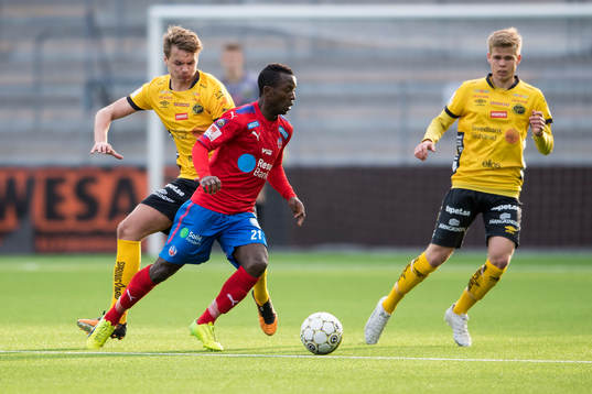 Helsingborgs Monday Samuel och Elfsborgs Gustav Henriksson