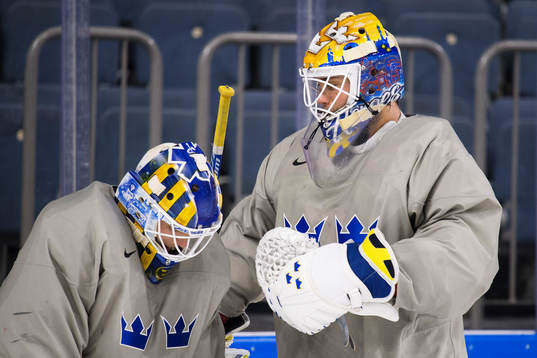 Målvakterna Viktor Fasth och Eddie Läck