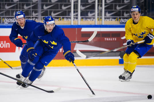 Gabriel Landeskog, Elias Lindholm och William Nylander