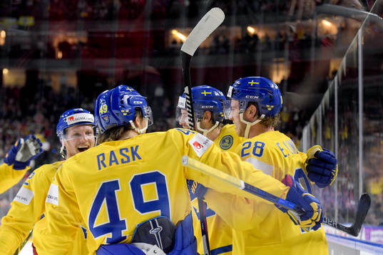 Sveriges Gabriel Landeskog, Victor Rask Oliver Ekman