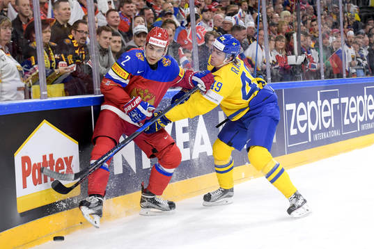 Rysslands Artyom Zub och Sveriges Victor Rask