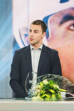 Joakim Lindström i studion