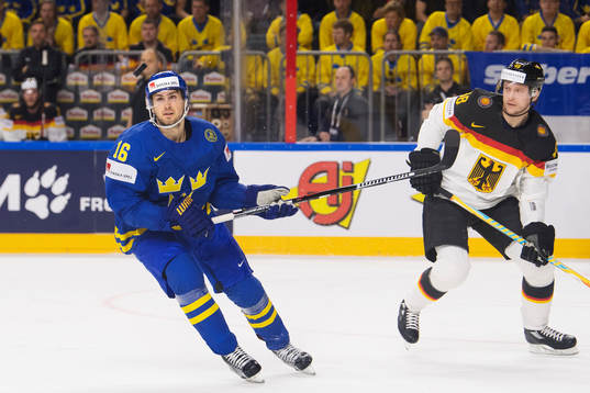 Sveriges Marcus Krüger och Tysklands Frank Hordler