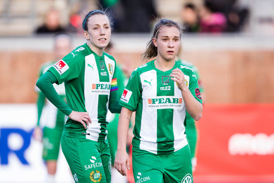 Hammarbys Olga Ekblom och Julia Zigiotti Olme