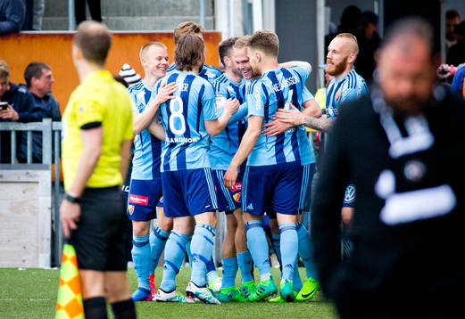 Djurgårdens Gustav Engvall gör 0-2 och jublar