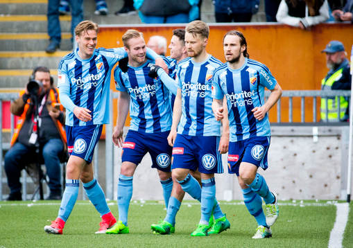Djurgårdens Gustav Engvall gör 0-2 och jublar