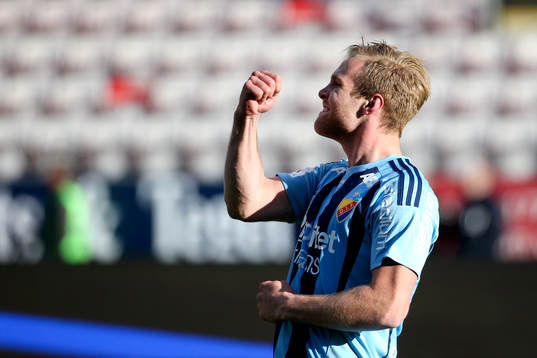 Djurgårdens Gustav Engvall jublar