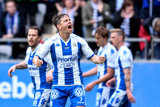 IFK Göteborgs Mads Albaek jublar
