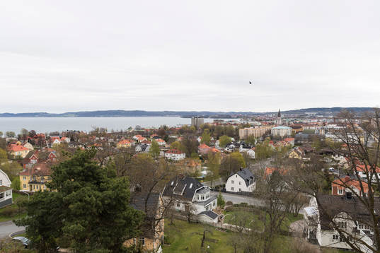 Utsikt över Jönköping från Stadsparksvallen