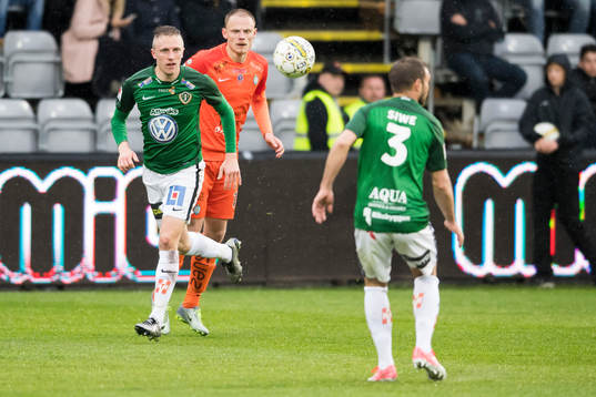 Jönköpings Joakim Karlsson och AFC Eskilstunas Simon