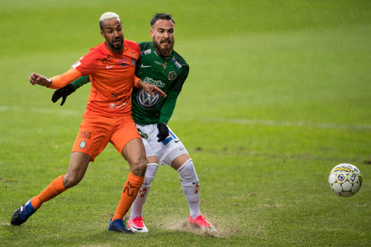 AFC Eskilstunas Ferid Ali och Jönköpings Dzenis Kozica