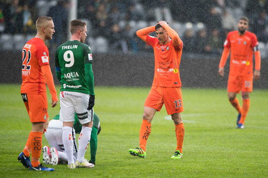 under fotbollsmatchen i Allsvenskan mellan Jönköping och