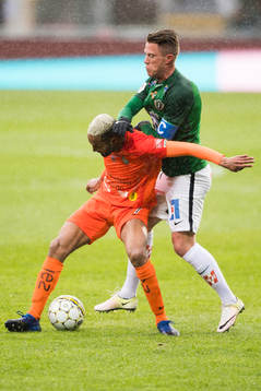 Jönköpings Tommy Thelin och AFC Eskilstunas Ferid Ali