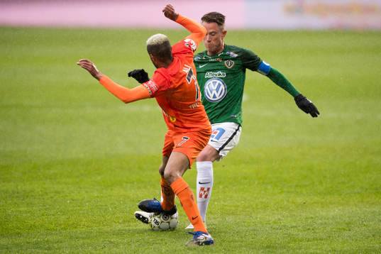 Jönköpings Tommy Thelin och AFC Eskilstunas Ferid Ali