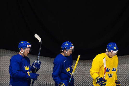 Gabriel Landeskog, Victor Rask och Carl Klingberg på