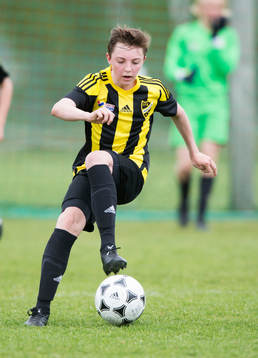 IFK Hässleholms William Andersson i matchen pojkar födda