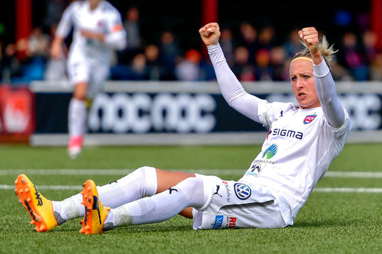 Rosengårds Sanne Troelsgaard Nielsen jublar