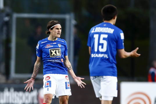 Åtvidabergs Jon Birkfeldt jublar