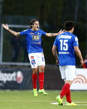 Åtvidabergs Jon Birkfeldt jublar