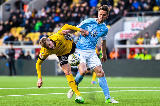 Elfsborgs Joakim Nilsson och Malmö FFs Markus Rosenberg