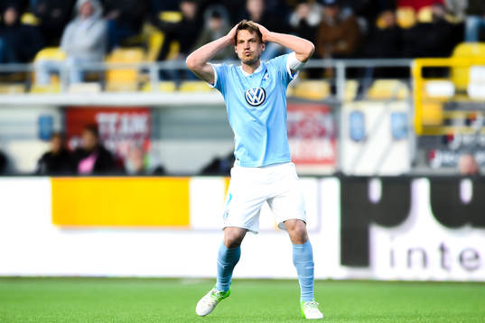 Malmö FFs Markus Rosenberg deppar