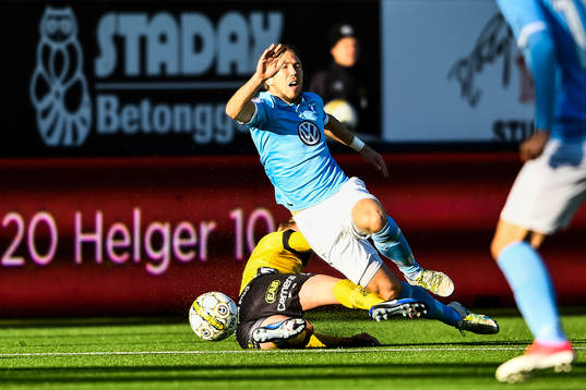Elfsborgs Per Frick och Malmö FFs Anton Tinnerholm
