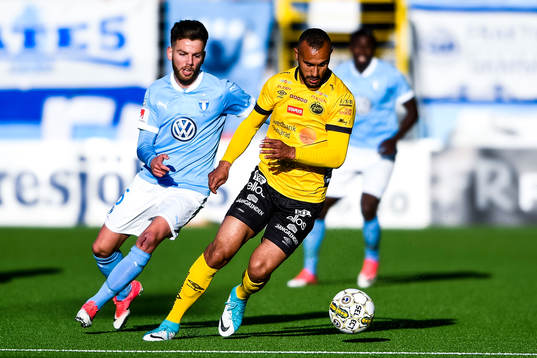 Elfsborgs Issam Jebali och Malmö FFs Erdal Rakip