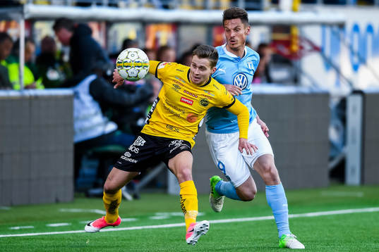Elfsborgs Adam Lundqvist och Malmö FFs Markus Rosenberg