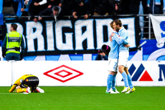 Malmö FFs Magnus Wolff Eikrem och Anders Christiansen